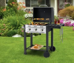 Tepro Gasgrillwagen Toronto Mit Drei Edelstahl-Brenner Und Thermometer -Günstiges Laube Lust Geschäft 346215ed6768c6c368f57cfbae18308a