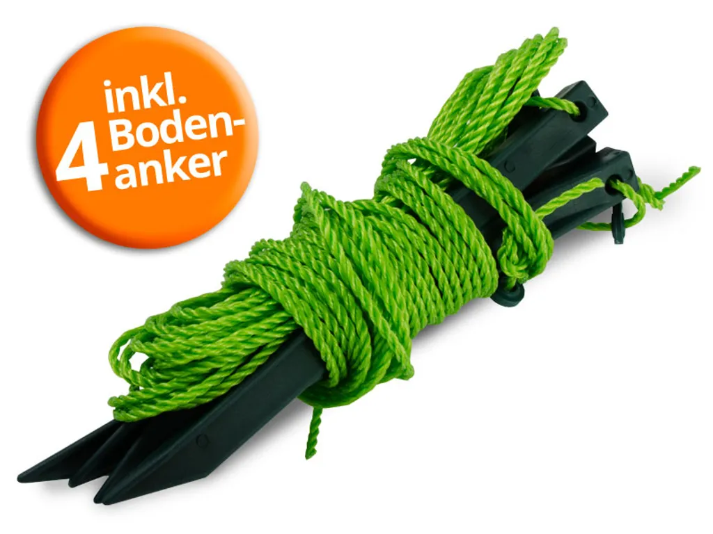 Gewächshaus Botanika Inkl. Spannseile, Erdanker Und Aufbauanleitung Ca. 1,6m² 200x78x170 Cm 6 Gewächshaus Botanika Inkl. Spannseile, Erdanker Und Aufbauanleitung Ca. 1,6m² 200x78x170 Cm – Bild 4