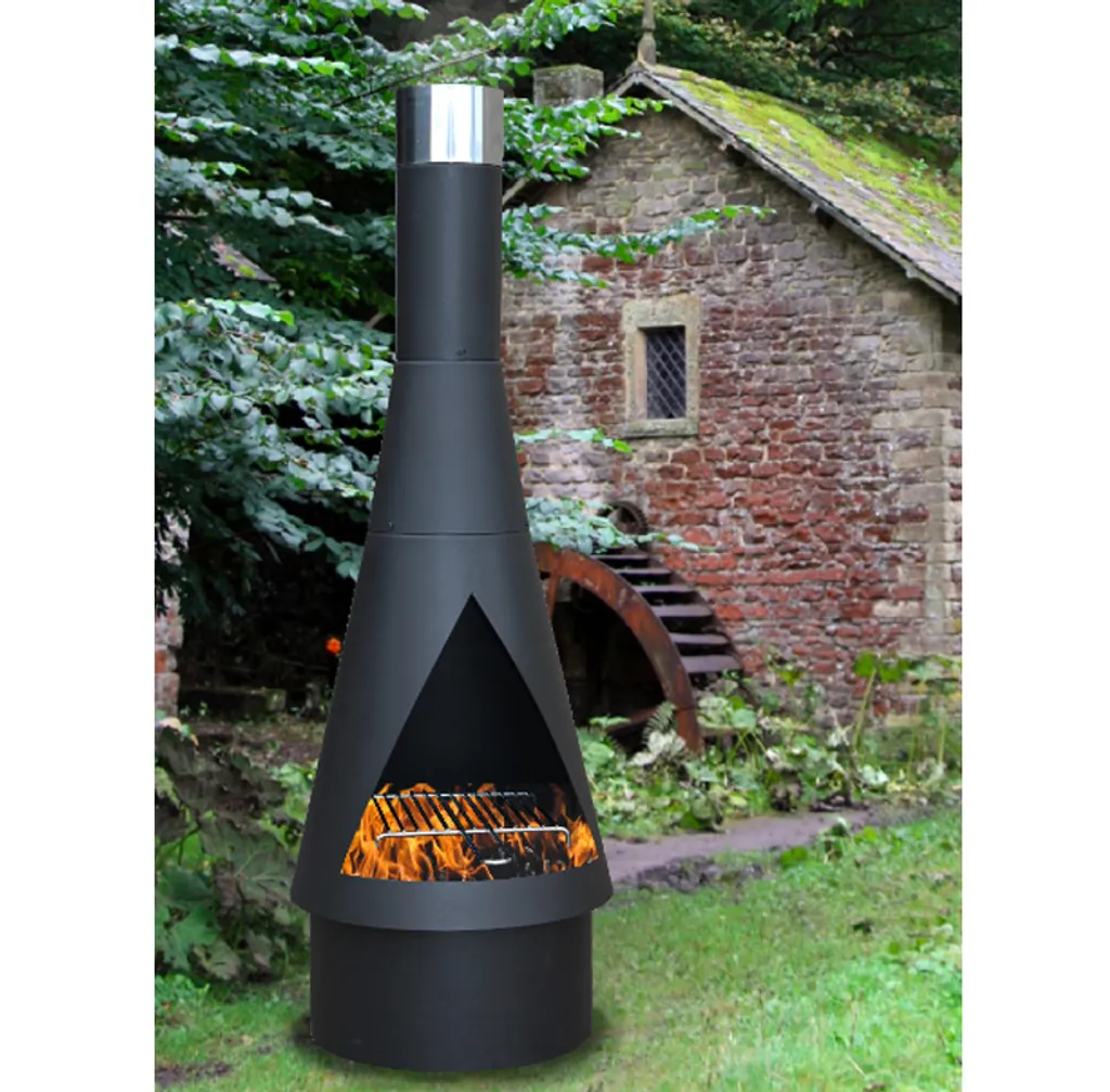 GardenmaxX - Denver Gartenkamin 160 Schwarz - Stahl - Gartenkamin - Terassenofen - Feuerstelle - 56 X 56 X 160 Cm - Schwarz 5 GardenmaxX - Denver Gartenkamin 160 Schwarz - Stahl - Gartenkamin - Terassenofen - Feuerstelle - 56 X 56 X 160 Cm - Schwarz – Bild 3