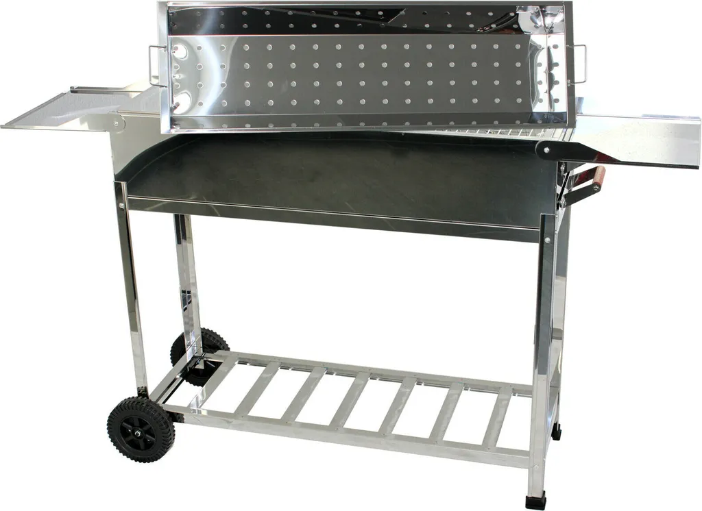 Walexo Familien Grill Mangal Mit Rollen, Inkl. 22 Spieße Aus Edelstahl Und Kasan Halter 4 Walexo Familien Grill Mangal Mit Rollen, Inkl. 22 Spieße Aus Edelstahl Und Kasan Halter – Bild 2