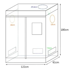 Gewächshaus Indoor Box Zuchtzelt Zuchtschrank Grow Zelt Indoor Pflanzenzelt 120 Cm X 180 Cm X 60 Cm -Günstiges Laube Lust Geschäft 3a851e71f76054eb101a278240aa4f6c