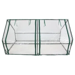 Folien-Gewächshaus 'Green', Metallrahmen, Garten, Pflanzen, Blumen, Gartenarbeit