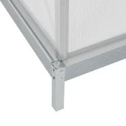 Juskys Aluminium Anlehn-Gewächshaus 2,4 M² – Treibhaus Mit Schiebetür, Fenster Zum Lüften & Stahl-Fundament – Stabiles Pflanzenhaus Für Garten -Günstiges Laube Lust Geschäft 3b3877ed7399fd44c376fae37bec8001