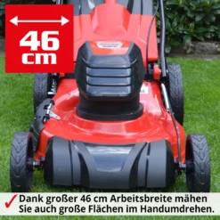 Elektro Rasenmäher Mit Radantrieb Elektromäher Mulchfunktion 46cm Schnittbreite 1800 Watt 60 Liter Fangkorb -Günstiges Laube Lust Geschäft 3cf6dbac8507c9170f3046fe0b813a38