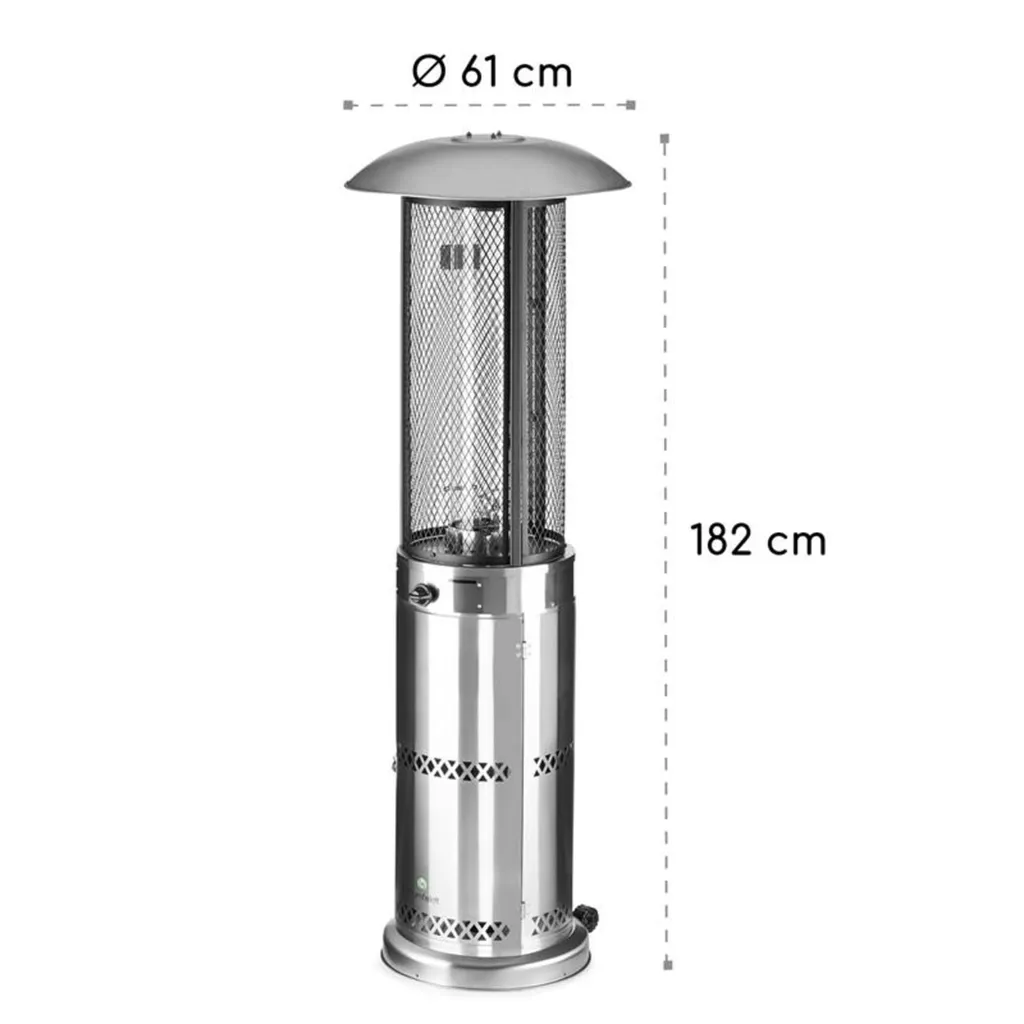 Blumfeldt Heizstrahler, Outdoor-Heizung Für Garten & Terrasse, Mobiler Heizpilz, Heizstrahler Mit Gas Und Elektrischer Zündung, Terrassenheizstrahler Mit 360° Fire View, Gasheizungen Mit Bodenrollen 11 Blumfeldt Heizstrahler, Outdoor-Heizung Für Garten & Terrasse, Mobiler Heizpilz, Heizstrahler Mit Gas Und Elektrischer Zündung, Terrassenheizstrahler Mit 360° Fire View, Gasheizungen Mit Bodenrollen – Bild 9