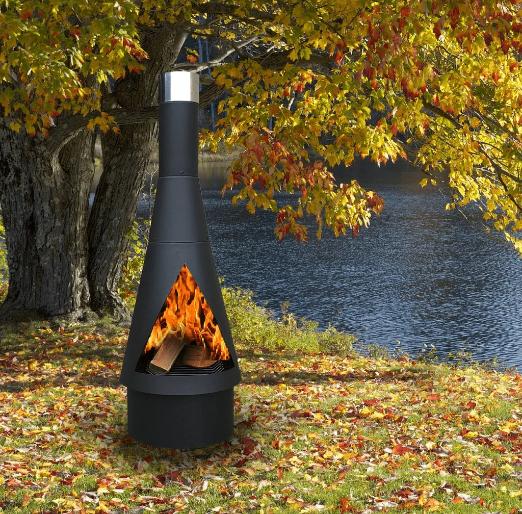 GardenmaxX - Denver Gartenkamin 160 Schwarz - Stahl - Gartenkamin - Terassenofen - Feuerstelle - 56 X 56 X 160 Cm - Schwarz 4 GardenmaxX - Denver Gartenkamin 160 Schwarz - Stahl - Gartenkamin - Terassenofen - Feuerstelle - 56 X 56 X 160 Cm - Schwarz – Bild 2