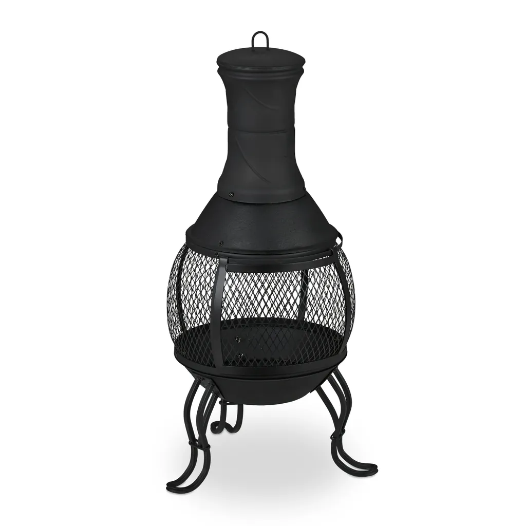 Relaxdays Terrassenofen In Schwarz 11 Relaxdays Terrassenofen In Schwarz – Bild 9