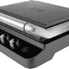 Black & Decker Black+Decker BXGR2000E Elektrogrill, 2000 W, Edelstahl Anti-Fingerprint, Schwarz