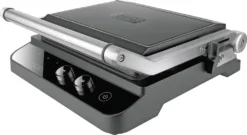 Black & Decker Black+Decker BXGR2000E Elektrogrill, 2000 W, Edelstahl Anti-Fingerprint, Schwarz