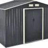 Gartenschuppen 277x191x192cm Aus Metall Gerätehaus Dunkelgrau -Günstiges Laube Lust Geschäft 3e612c4ba8bac92de8dfcc172df04837
