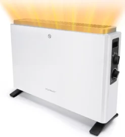 Aigostar Rylee – Heizgerät Mit 3 Einstellbaren Wärmestufen, Tragbarer Heizkörper Mit Frostwächter Stufenloser Thermosteuerung, 2000W, Schnelles Aufheizen, Leise Und Bequem, Überhitzungsschutz, Weiß