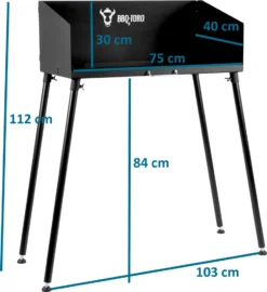 BBQ-Toro Dutch Oven Tisch, Mit Windschutz | 75 X 40 Cm | Grilltisch, Stahltisch -Günstiges Laube Lust Geschäft 3fa97b0ca7c98a03927b23566577a8d0