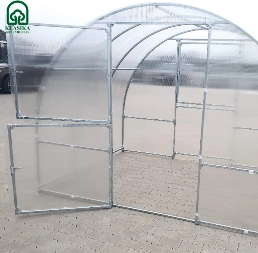 Gewächshaus KLASIKA EASY 3x6m (18m2) Mit 4mm Polycarbonat (Rahmen Aus Vierkantrohr) 10 Gewächshaus KLASIKA EASY 3x6m (18m2) Mit 4mm Polycarbonat (Rahmen Aus Vierkantrohr) – Bild 8