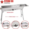 OLYMP Schaschlik Mangal Edelstahl Stern90 + Grillrost Grill Extralang -Günstiges Laube Lust Geschäft 3fdfd61fa984706e08711c06490c96a3