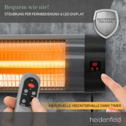 Heidenfeld Infrarot Heizstrahler IH100 -Günstiges Laube Lust Geschäft 4034e130e6fa105a1fae5ee2701699a7