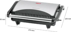 BOMANN Multigrill MG 2251 CB Schwarz/inox Kontaktgrill Antihaftbeschichtet 700W -Günstiges Laube Lust Geschäft 40508a036375d0c88f568fd6e7fb4dee