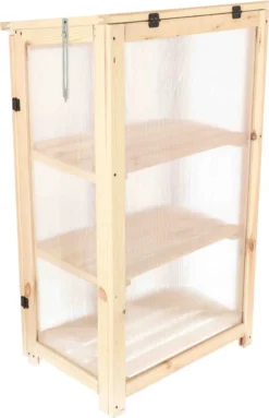 ESSCHERT DESIGN Rivanto® Gewächshaus Blank L 69,4 X 54 X 125,2 Cm Kiefernholz/Kunststoff, Natur -Günstiges Laube Lust Geschäft 40eb43b8dfa0203c868d768b5e594995