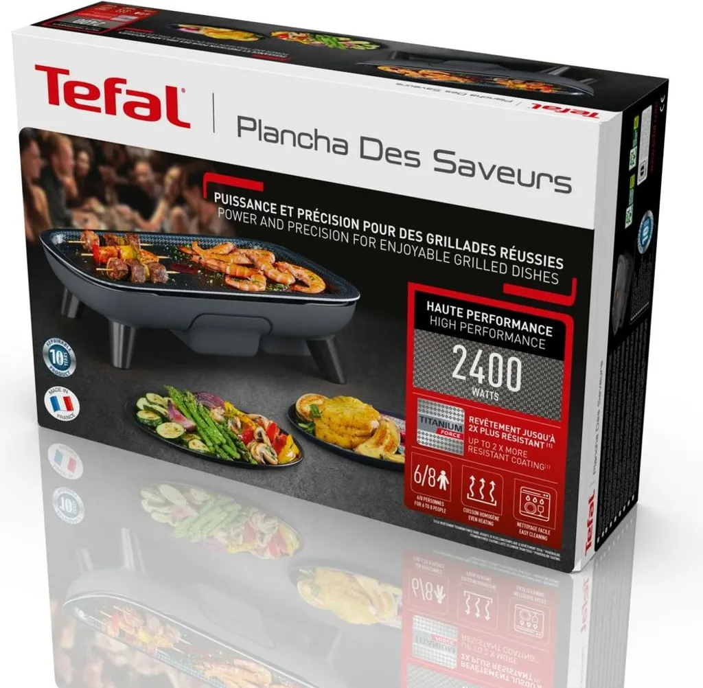 Tefal YY4570FB, Schwarz, Freistehend, 460 X 300 Mm, Drehregler, 1,1 M, 2400 W 4 Tefal YY4570FB, Schwarz, Freistehend, 460 X 300 Mm, Drehregler, 1,1 M, 2400 W – Bild 2