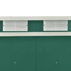 Juskys Metall Gerätehaus M Mit Pultdach, Schiebetür & Fundament - 4m³ - 213×130×173 Cm - Grün - Geräteschuppen Gartenhaus Garten Schuppen -Günstiges Laube Lust Geschäft 41f8b0a8c55bd5060d3463530f95d99c