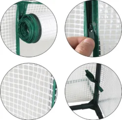 Lospitch Foliengewächshaus Gewächshäuser Treibhaus Tomatenhaus Pflanzenhaus Weiß 200*80*170CM -Günstiges Laube Lust Geschäft 4325b39af9bb756e1409dac0c181bb61