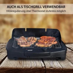 Syntrox Elektrischer Tischgrill Und Standgrill Kombination Mit Ablagen -Günstiges Laube Lust Geschäft 43e1a7a98cfcb88f0181dc36fb370ab6