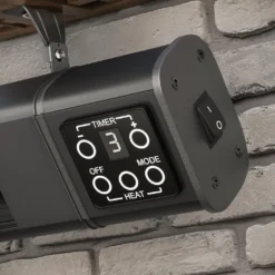 FERNANDO | Deckenheizstrahler | Schwarz | 3000W | 3 Heizstufen | Heizstrahler Decke, Infrarotstrahler Terrasse -Günstiges Laube Lust Geschäft 444eb98c6eae4afb2389e48a5a2811dd