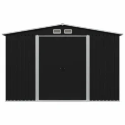 VidaXL Geräteschuppen Anthrazit Stahl 257x205x178 Cm -Günstiges Laube Lust Geschäft 4499f83f5bf9af61355155a6b36d2e85