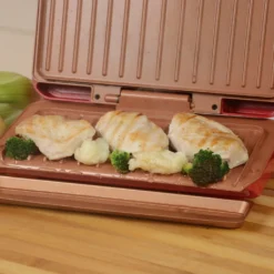 Starlyf® No Fat Grill - Kompaktgrill Mini Grill Für Die Küche, Low Fat, Kein Fett Oder Öl, Ohne Fett Oder Öl, Gesund Grillen, Kontaktgrill, Elektrogrill, - 1000W, PFOA-FREI, Aus Der TV Werbung -Günstiges Laube Lust Geschäft 463796814ff5b75adc12d051758565ed