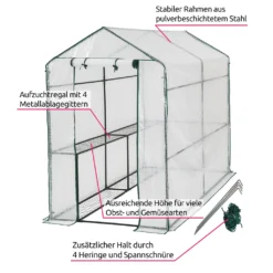 Tectake Gewächshaus Mit Plane - Weiß 13 Tectake Gewächshaus Mit Plane - Weiß -Günstiges Laube Lust Geschäft 4638a3f7c05e04d682d38f246a7ab92f