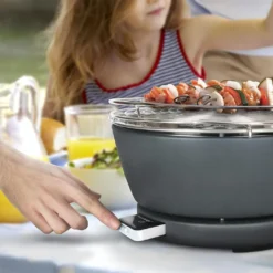 Holzkohle Tischgrill Rund Vesuvio Mit Aktivbelüftung -Günstiges Laube Lust Geschäft 46f8c2307de0f07ae54f78fe53843cb6
