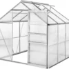 Tectake Gewächshaus Aus Aluminium Ohne Fundament - 190 X 185 X 195 Cm -Günstiges Laube Lust Geschäft 47c6df7a07e8b717beafd48f42b90bf2