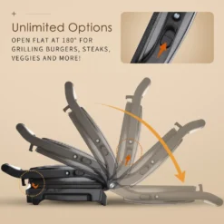 Aigostar York - Sandwichmaker 800W, Grilltoaster, Panini Maker, Cool Touch-Griff, Antihaft-Platten, BPA Frei, Edelstahl, Klein, Lagerfähig, Schwarz -Günstiges Laube Lust Geschäft 480fbebbcae31e751a674e12ecc96a41