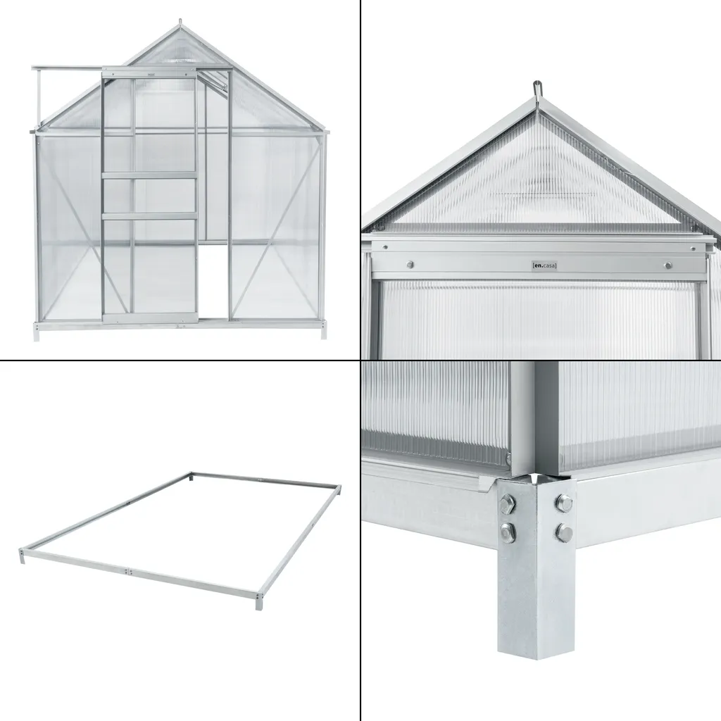 Gewächshaus Oisterwijk Glashaus Mit Fundament 310 X 190 Cm Gartengewächshaus Treibhaus Pavillon Aus Hohlkammerplatten 7 Gewächshaus Oisterwijk Glashaus Mit Fundament 310 X 190 Cm Gartengewächshaus Treibhaus Pavillon Aus Hohlkammerplatten – Bild 5