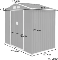 HATTORO S100 Gerätehaus Metall Gartenhaus Metallgartenhaus Geräte-Schuppen Hellgrün 14 HATTORO S100 Gerätehaus Metall Gartenhaus Metallgartenhaus Geräte-Schuppen Hellgrün -Günstiges Laube Lust Geschäft 48bb9566f33e04156911a34eeebce4b9