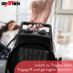 Grafner® Elektroheizer Heizlüfter Bauheizer 3000 Watt Heizstrahler EH10934 -Günstiges Laube Lust Geschäft 4a060db4bcad123ceafa57e6c82de5be