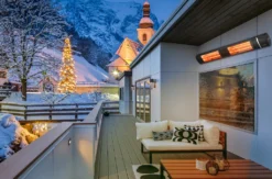 Monzana Infrarot Heizstrahler MZH3000 Goldröhre 3000W 3 Heizstufen Fernbedienung Terrassenstrahler Elektrisch , Farbe:schwarz -Günstiges Laube Lust Geschäft 4bd13523b4b6c199a7e58cc7d34863b3