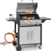Klarstein Gasgrill Mit Großer Grillfläche, Gasgrill Mit 3 Brenner, 10,8 KW Edelstahl-Gasgrill, BBQ Gasgrill Für Balkon & Garten, Grill Für Propangas, Gasgrills Mit Seitentischen & Thermometer -Günstiges Laube Lust Geschäft 4c263806b06c1800c7ab1a3a29757141