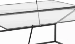 Outsunny Frühbeet Alu Treibhaus Gewächshaus Frühbeetkasten Pflanzenbeet Mit Abdeckung Polystyrolplatte Wetterfest Schwarz+Transparent 117 X 97 X 52 Cm -Günstiges Laube Lust Geschäft 4cbe4db4d7ca7f1df53131ee3ba0e6bb