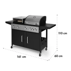 Klarstein Gasgrill Und Pizzaofen, Seitenbrenner Gasgrill Mit 6 Brenner, 20,5kW Edelstahl-Gasgrill, BBQ Gasgrill Für Balkon & Garten, Grill Für Propan, Gasgrills Mit Pizzastein & Thermometer 21 Klarstein Gasgrill Und Pizzaofen, Seitenbrenner Gasgrill Mit 6 Brenner, 20,5kW Edelstahl-Gasgrill, BBQ Gasgrill Für Balkon & Garten, Grill Für Propan, Gasgrills Mit Pizzastein & Thermometer -Günstiges Laube Lust Geschäft 4cc5bb059f72ea73a6bad97456a9312c