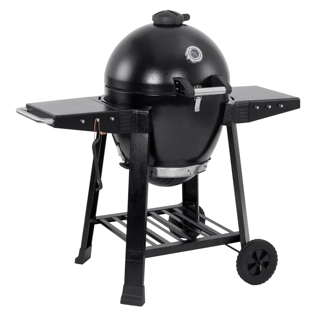 Grill Holzkohlegrill Grillwagen BBQ Barbecue Gusseisen Schwarz GRILLCHEF Kamado 3 Grill Holzkohlegrill Grillwagen BBQ Barbecue Gusseisen Schwarz GRILLCHEF Kamado