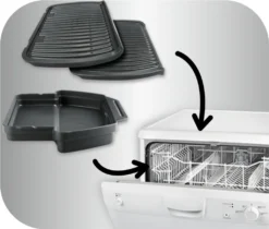 TEFAL GC707D Optigrill Deluxe Kontaktgrill (2000 Watt, Abnehmbare Platten, Automatische Programme, 5 Temperaturstufen, Spülmaschinenfeste Teile, Sensor-Technologie) -Günstiges Laube Lust Geschäft 4eb4b807d9a44061eb17bb7d527c07f1