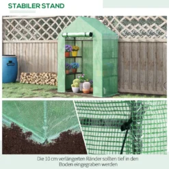 Outsunny Foliengewächshaus Gewächshaus Mit 6 Regalebenen Begehbares Gartenhäuschen Treibhaus Tomatenhaus Pflanzenhaus Mit Aufrollbarem Eingang Frühbeet Grün 141 X 72 X 191 Cm 15 Outsunny Foliengewächshaus Gewächshaus Mit 6 Regalebenen Begehbares Gartenhäuschen Treibhaus Tomatenhaus Pflanzenhaus Mit Aufrollbarem Eingang Frühbeet Grün 141 X 72 X 191 Cm -Günstiges Laube Lust Geschäft 502142b702377876aa1f2c50949049d8