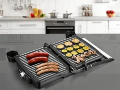 ECG KG 100 Kontaktgrill, Rostfreier Stahl, Silber -Günstiges Laube Lust Geschäft 51ac1fa4efe5d3f0149e1f6314563a0f