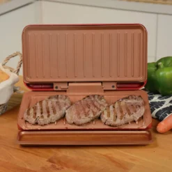 Starlyf® No Fat Grill - Kompaktgrill Mini Grill Für Die Küche, Low Fat, Kein Fett Oder Öl, Ohne Fett Oder Öl, Gesund Grillen, Kontaktgrill, Elektrogrill, - 1000W, PFOA-FREI, Aus Der TV Werbung -Günstiges Laube Lust Geschäft 521a532f67c6d985f0ec2b3aea1dfc5c
