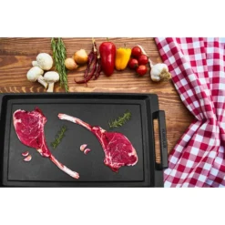 Eurolux Guss-Teppanyaki-Platte Mit Griffe 41 X 24 X 2,5 Cm Induktion -Günstiges Laube Lust Geschäft 521d3f45daffc91c47a9d4ef350a9194