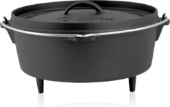 BBQ-Toro Dutch Oven Kit In Holzkiste, 6-teiliges Gusseisen Kochset -Günstiges Laube Lust Geschäft 5393ff092bbf7ad4d7a79f1250ffad16