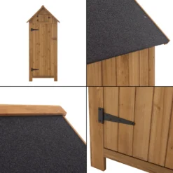 Geräteschrank Ottrott Kaminholzlager Brennholzregal Gartenschrank Geräteschuppen Werkzeugschrank Gerätehaus 179x77x54cm Tannenholz Bitumendach -Günstiges Laube Lust Geschäft 53b9a9f9db24efe7a7986a03ea854c7e