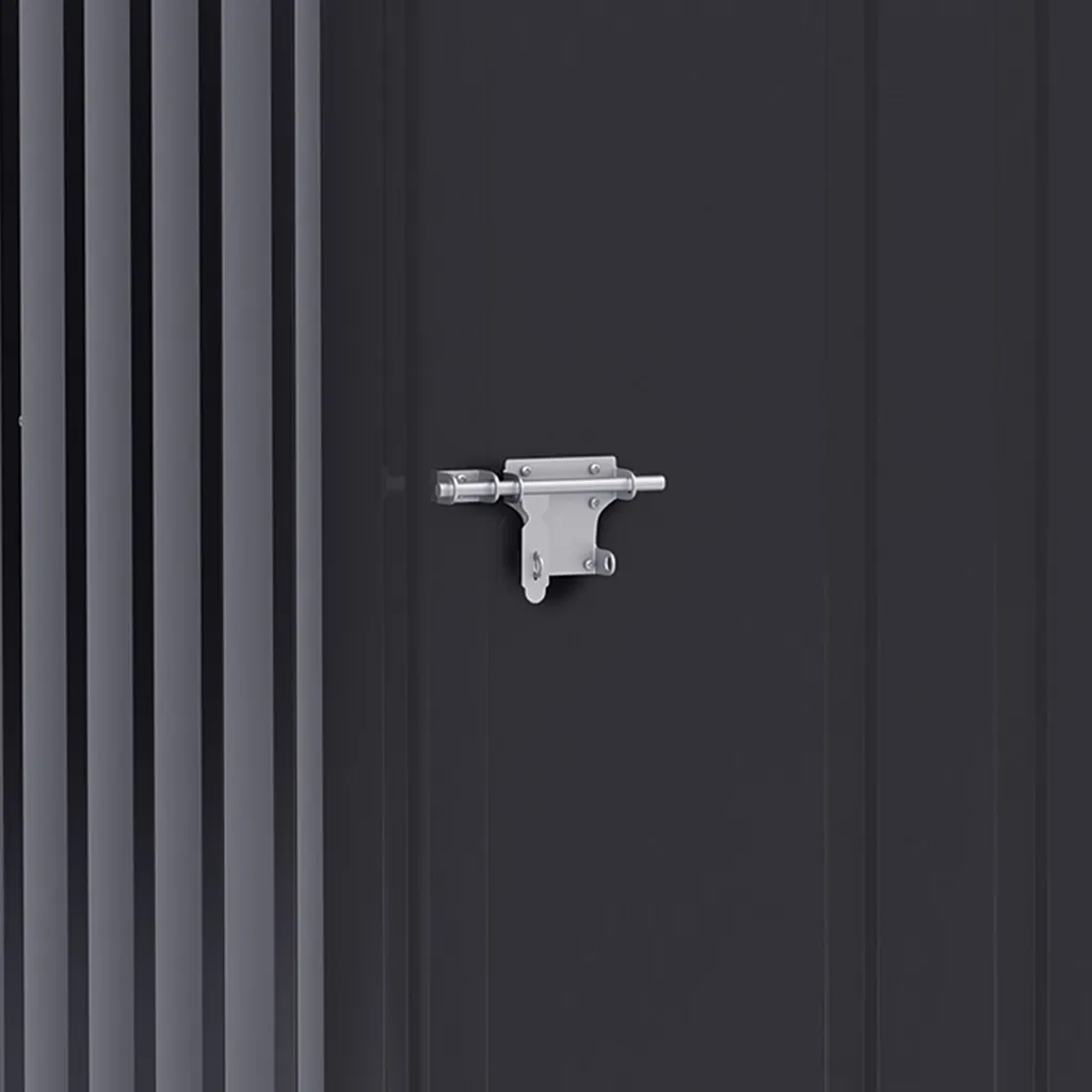 Outsunny Gerätehaus Gartenschuppen 1 X 1 M Metall Gartenhaus Geräteschuppen 0,92 M² Verzinkter Stahl Dunkelgrau 6 Outsunny Gerätehaus Gartenschuppen 1 X 1 M Metall Gartenhaus Geräteschuppen 0,92 M² Verzinkter Stahl Dunkelgrau – Bild 4