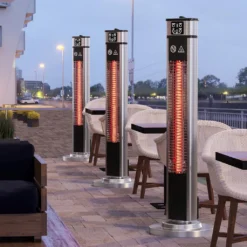 LUCIO | Stand Heizstrahler | Edelstahl | 2000W | 3 Heizstufen | H: 148 Cm | Infrarot Wärmestrahler, Infrarotstrahler -Günstiges Laube Lust Geschäft 57bfd5a502ba0cae9ab4556de696dcf0