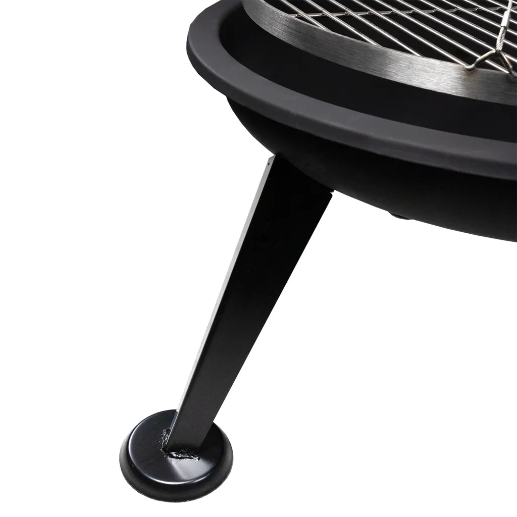 Ø 60 Cm Schwenkgrill Aus Edelstahl - Feuerschale Mit Galgen Aufhängung Feuerkorb - Seilzug Mit Kurbel - BBQ Grill Rost Dreibein Feuer Schale Rundgrill Holzkohlegrill Standgrill Grillwagen, Schwarz 9 Ø 60 Cm Schwenkgrill Aus Edelstahl - Feuerschale Mit Galgen Aufhängung Feuerkorb - Seilzug Mit Kurbel - BBQ Grill Rost Dreibein Feuer Schale Rundgrill Holzkohlegrill Standgrill Grillwagen, Schwarz – Bild 7
